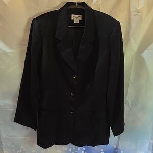 Alfred Dunner Classic Black Women's Blazer 5K